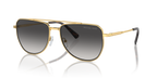 Gafas de Sol Michael Kors Whistler MK1155 Oro amarillo brillante y Gris Claro Degradé
