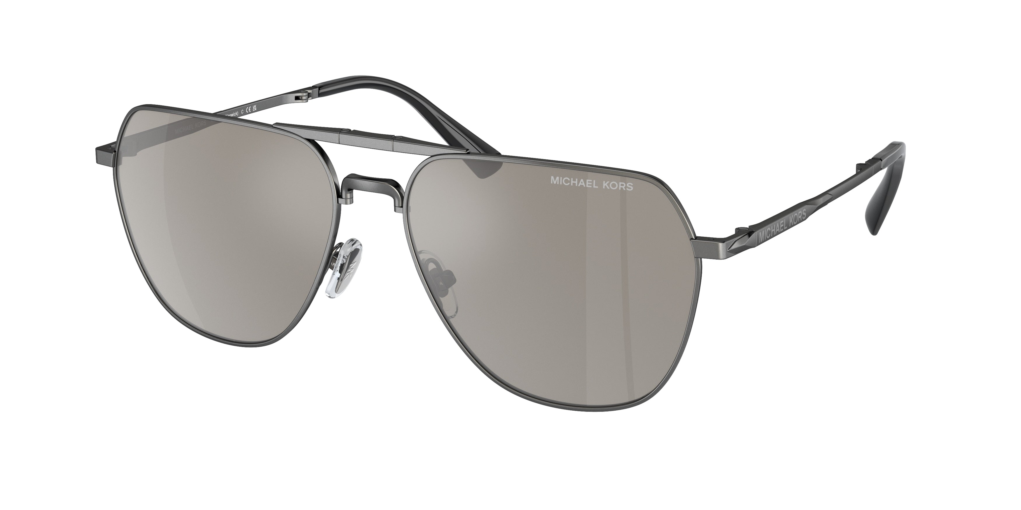 Gafas de Sol Michael Kors Keswick MK1156 Gris Plomo Brillante y Plateado Espejado