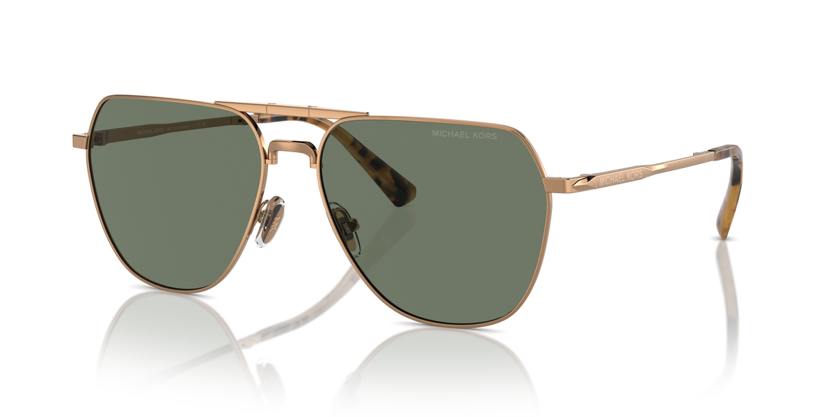 Gafas de Sol Michael Kors Keswick MK1156 Dorado Brillante y Verde Olivo