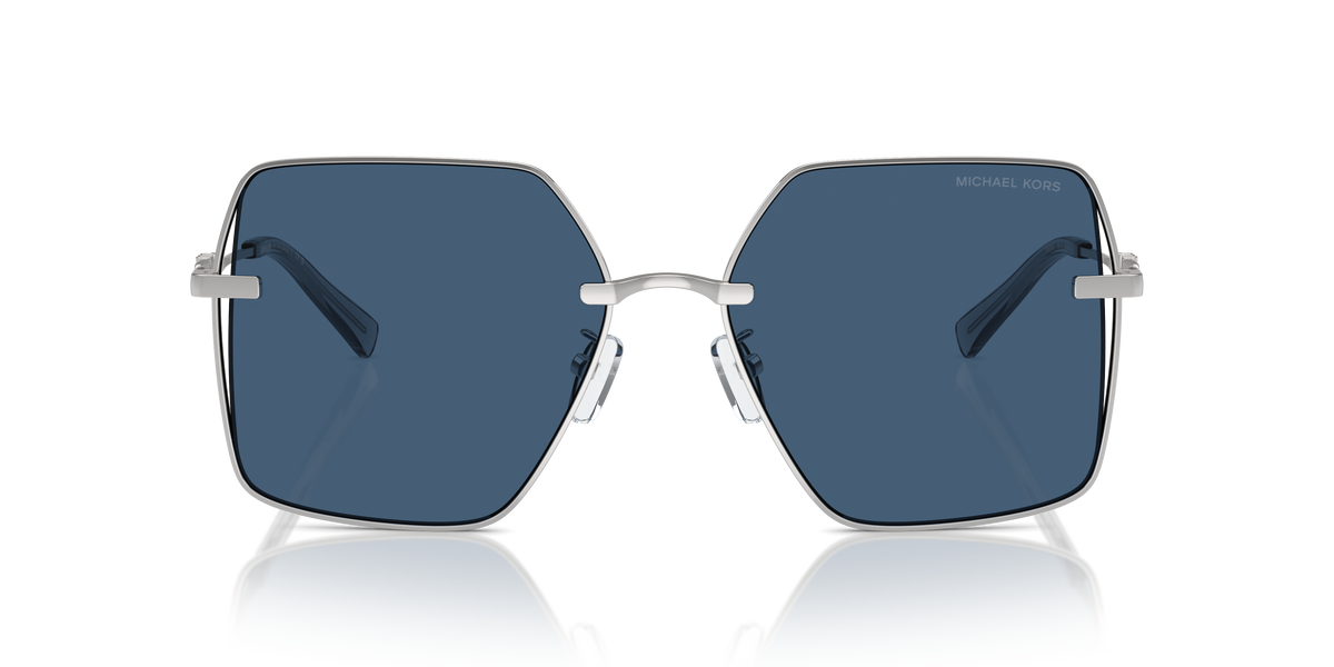 Gafas de Sol Michael Kors Sanya MK1157D Plateado Brillante y Azul Sólido