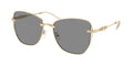 Gafas de Sol Michael Kors Beijing MK1158D Dorado Claro Brillante y Gris Sólido