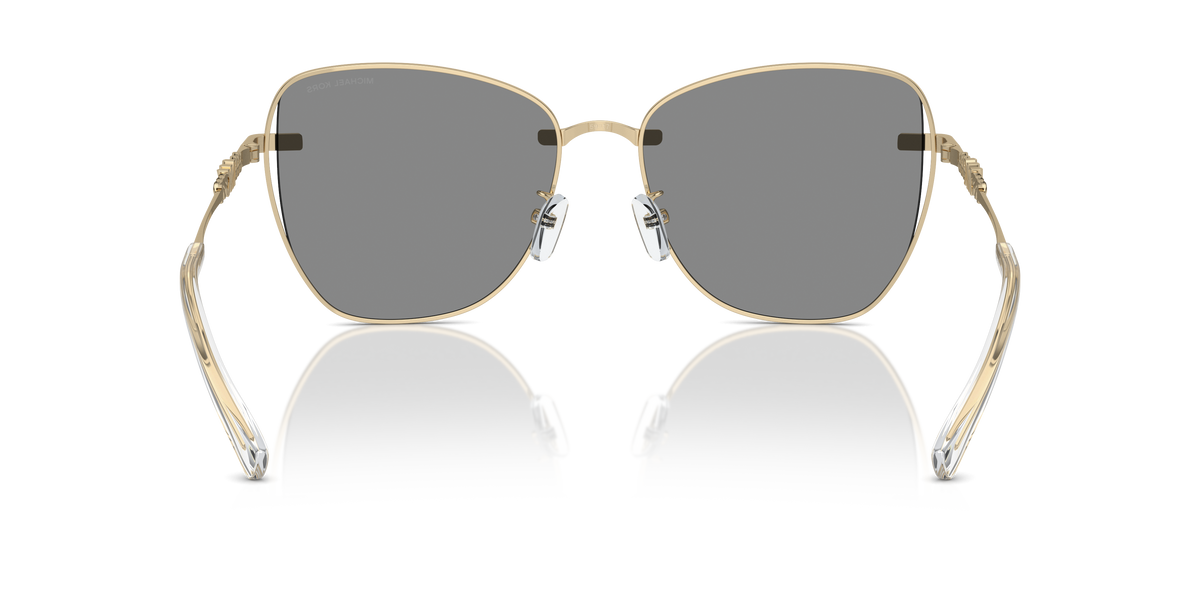 Gafas de Sol Michael Kors Beijing MK1158D Dorado Claro Brillante y Gris Sólido