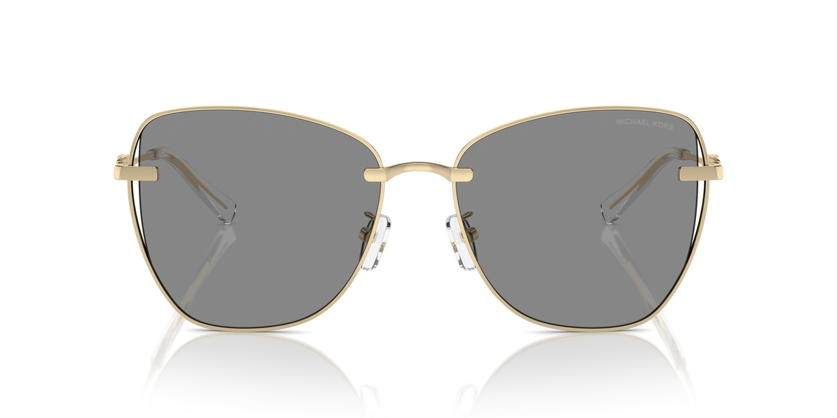 Gafas de Sol Michael Kors Beijing MK1158D Dorado Claro Brillante y Gris Sólido