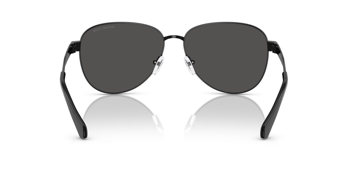 Gafas de Sol Michael Kors Biarritz MK1160 Negro Brillante y Gris Oscuro Sólido