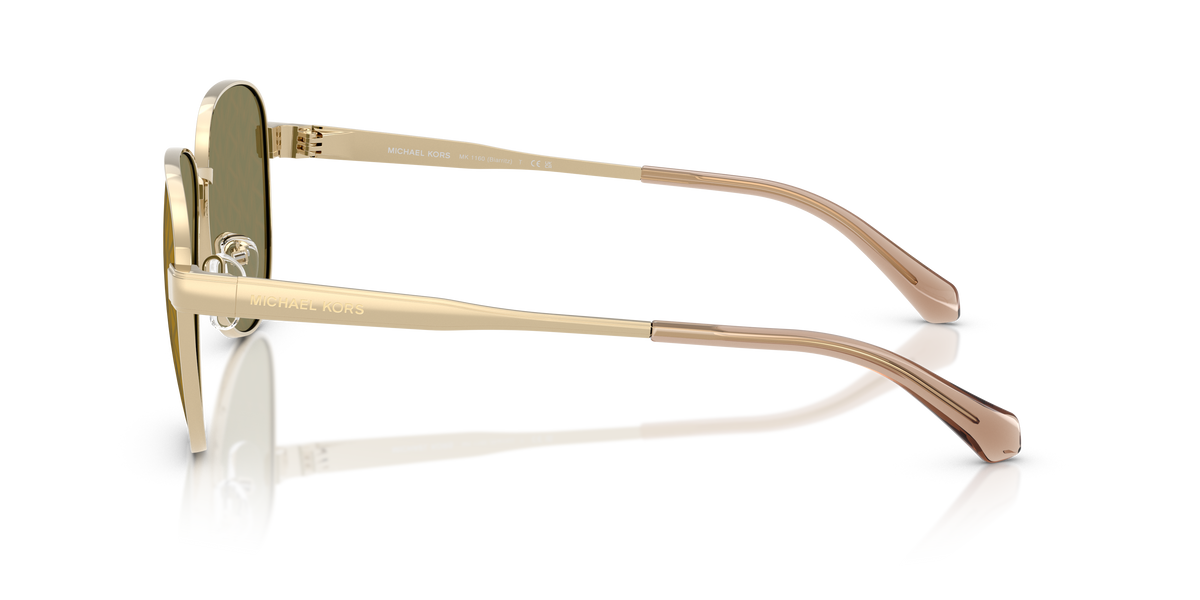 Gafas de Sol Michael Kors Biarritz MK1160 Dorado Claro y Marrón Oscuro