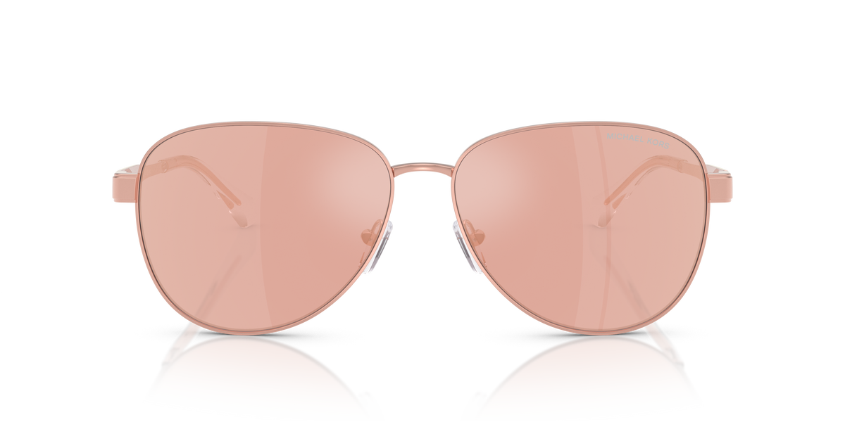 Gafas de Sol Michael Kors Biarritz MK1160 Oro Rosa y Oro Rosa Espejado
