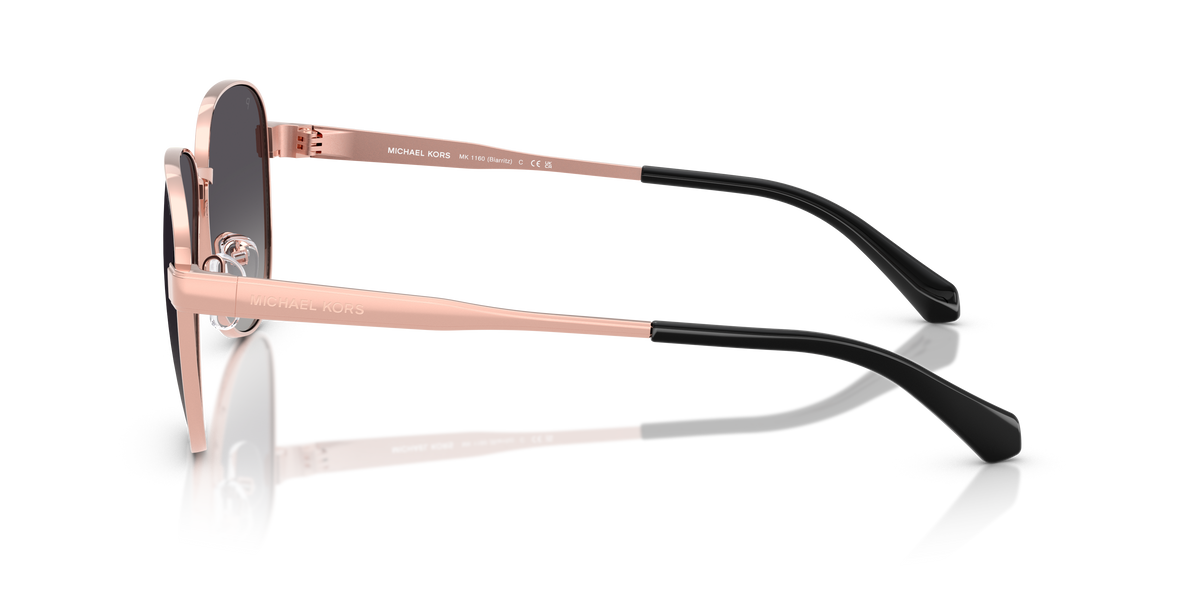Gafas de Sol Michael Kors Biarritz MK1160 Oro Rosa y Gris Degradé Polarizado