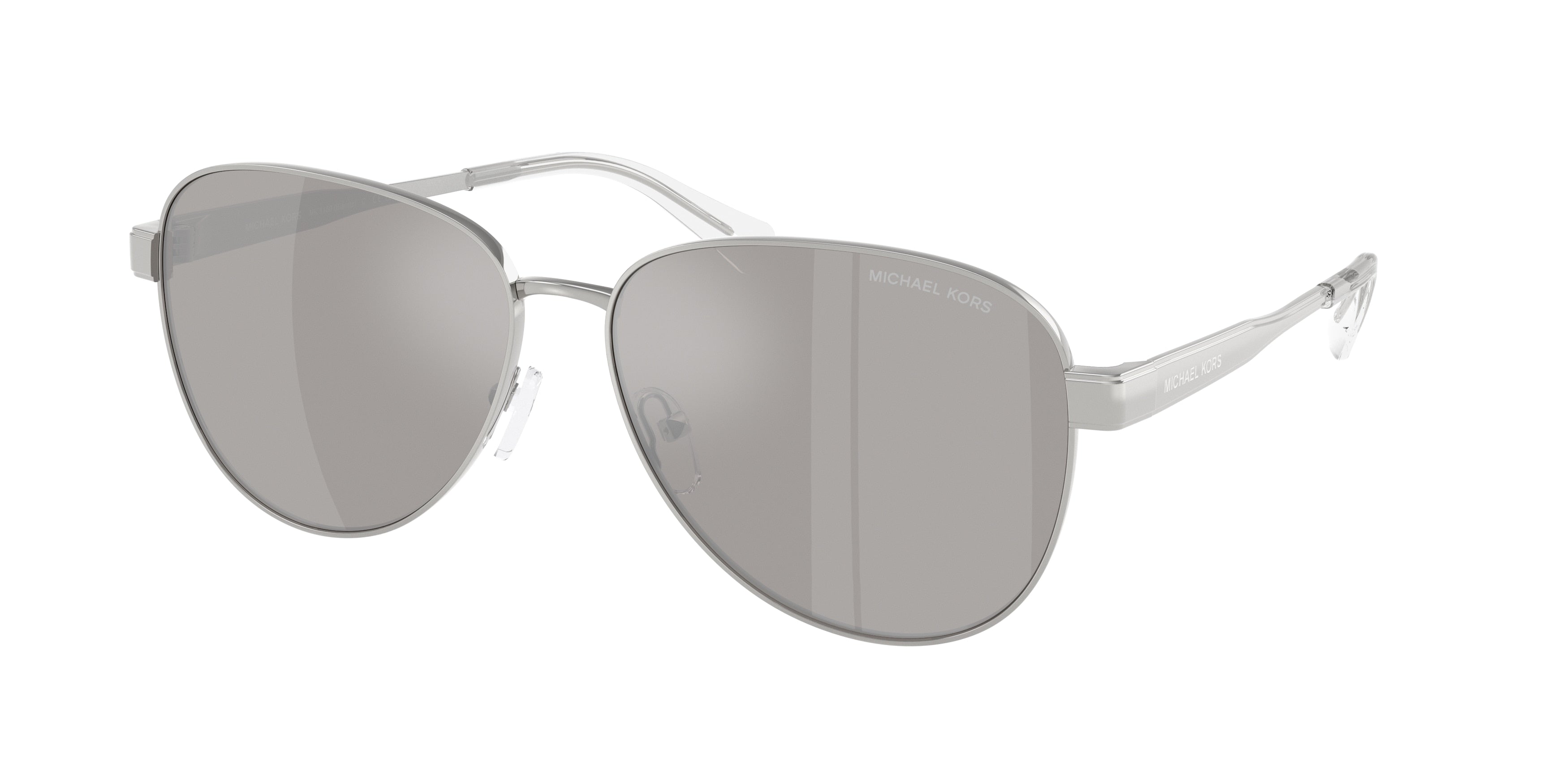 Gafas de Sol Michael Kors Biarritz MK1160 Plateado y Plateado Espejado