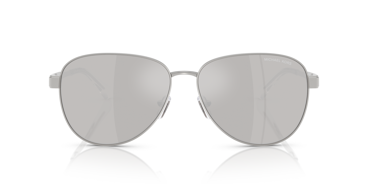 Gafas de Sol Michael Kors Biarritz MK1160 Plateado y Plateado Espejado