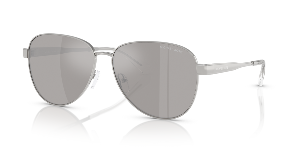 Gafas de Sol Michael Kors Biarritz MK1160 Plateado y Plateado Espejado