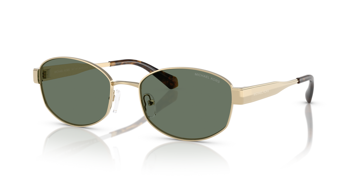 Gafas de Sol Michael Kors Monte Carlo MK1161 Dorado Claro y Verde Sólido