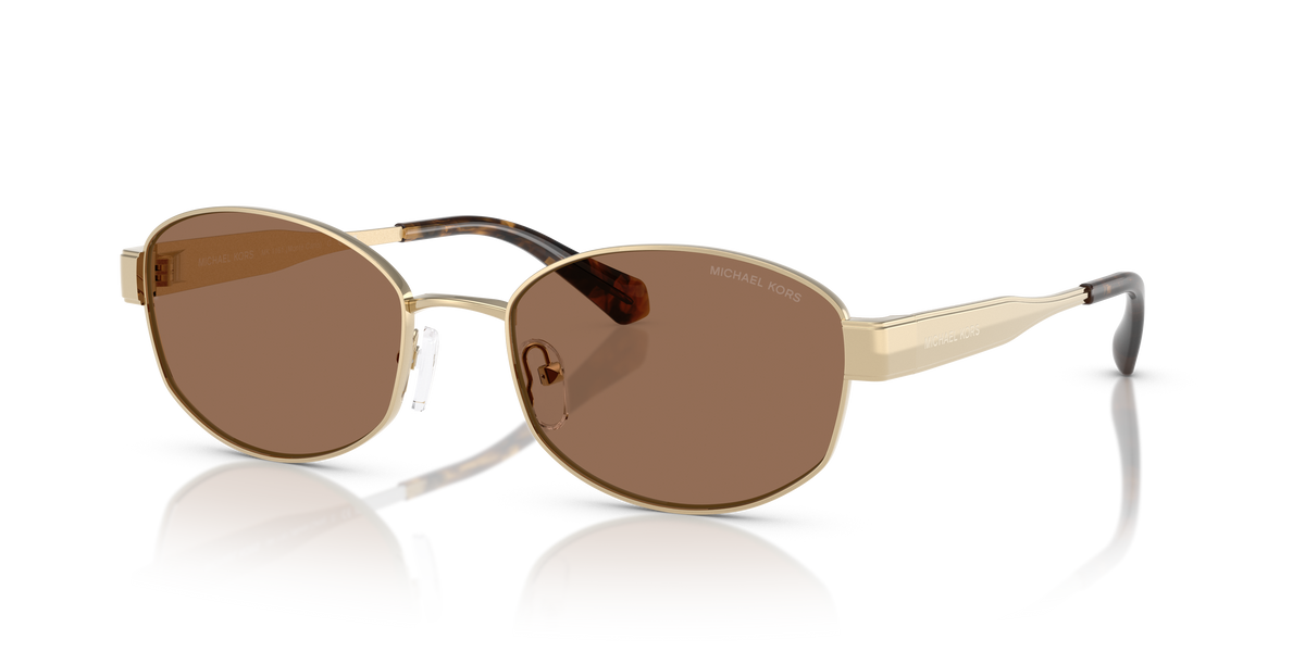 Gafas de Sol Michael Kors Monte Carlo MK1161 Dorado Claro y Marrón Sólido