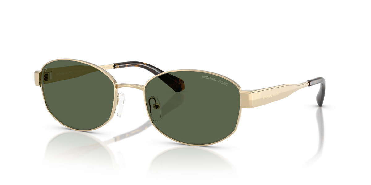 Gafas de Sol Michael Kors Monte Carlo MK1161 Dorado Claro y Verde Polarizado