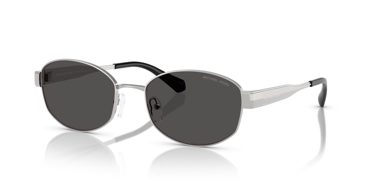 Gafas de Sol Michael Kors Monte Carlo MK1161 Plateado y Gris Oscuro Sólido