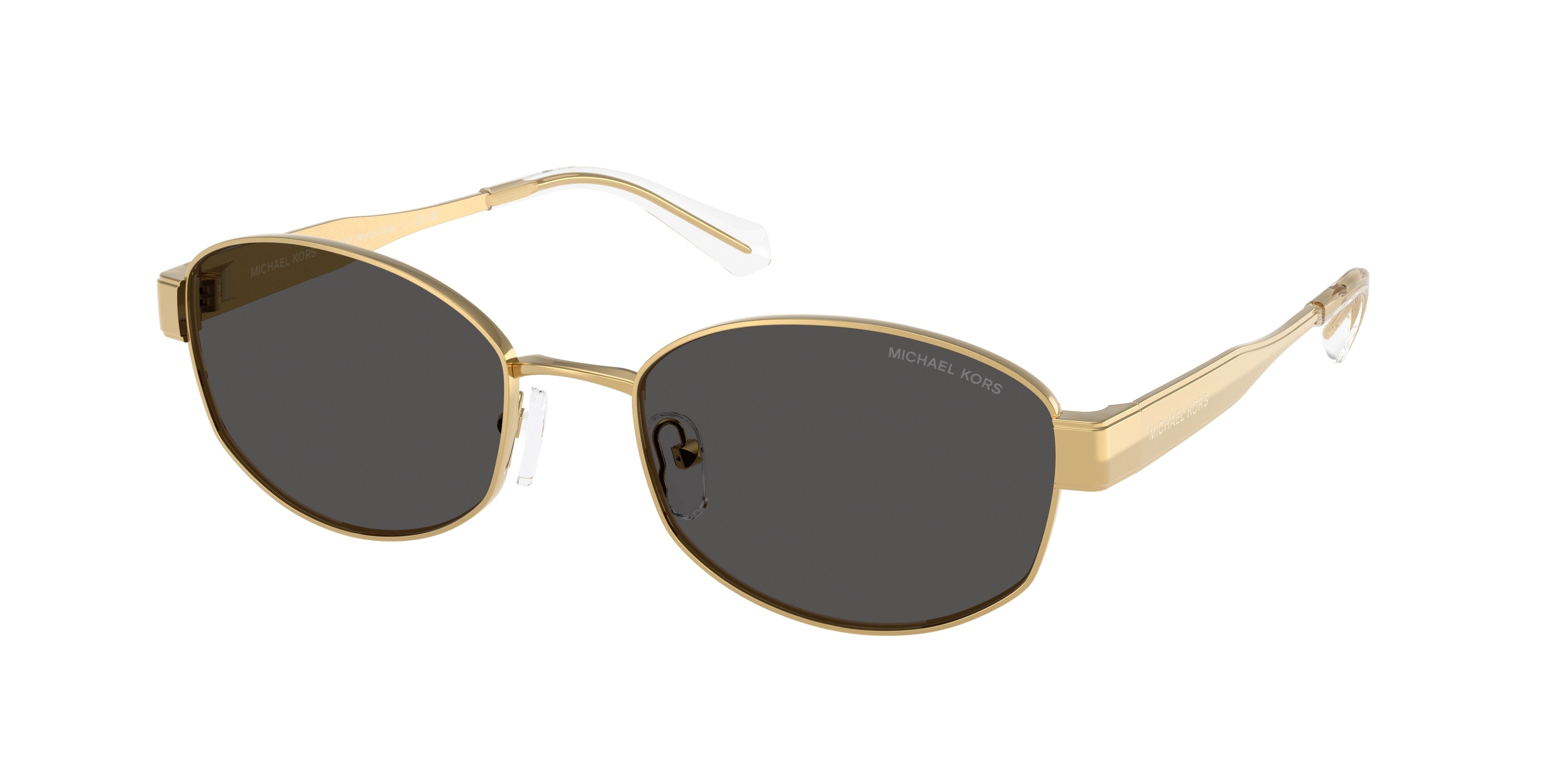 Gafas de Sol Michael Kors Monte Carlo MK1161 Dorado y Amarillo y Gris Oscuro Sólido