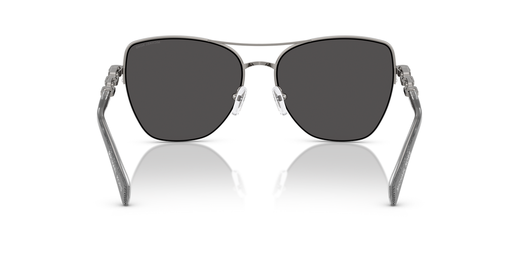 Gafas de Sol Michael Kors Dorado Beach MK1163 Gris Plomo Brillante y Gris Oscuro Sólido