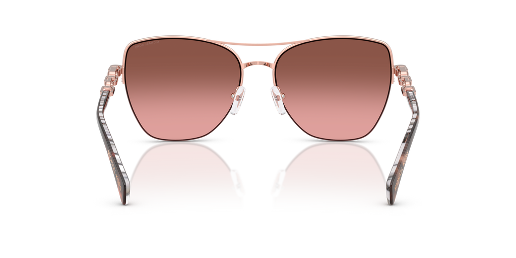 Gafas de Sol Michael Kors Dorado Beach MK1163 Oro rosa brillante y Marrón y Rosáceo Degradé