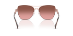 Gafas de Sol Michael Kors Dorado Beach MK1163 Oro rosa brillante y Marrón y Rosáceo Degradé