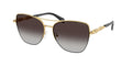 Gafas de Sol Michael Kors Dorado Beach MK1163 Amarillo oro brillante y Gris Oscuro Degradé
