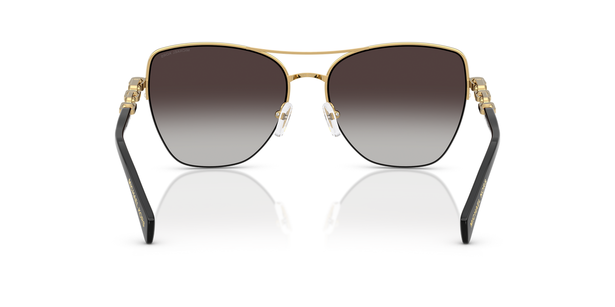Gafas de Sol Michael Kors Dorado Beach MK1163 Amarillo oro brillante y Gris Oscuro Degradé