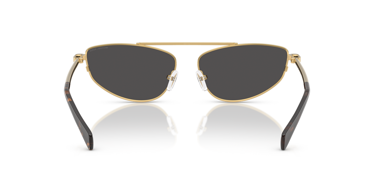 Gafas de Sol Michael Kors Buenos Aires MK1164 Amarillo oro brillante y Gris Oscuro Sólido