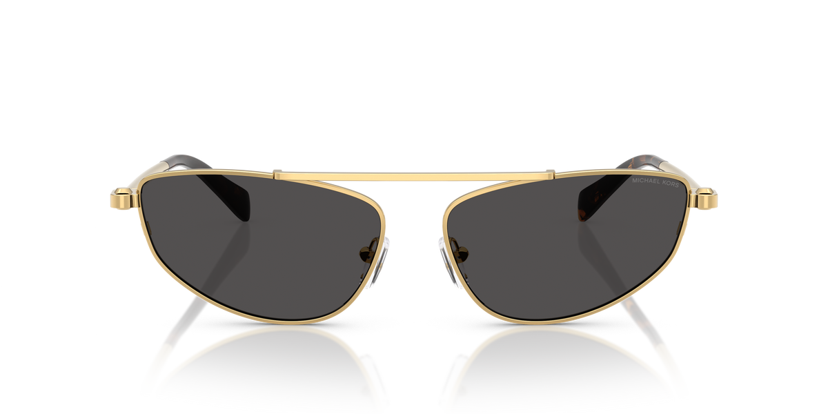 Gafas de Sol Michael Kors Buenos Aires MK1164 Amarillo oro brillante y Gris Oscuro Sólido