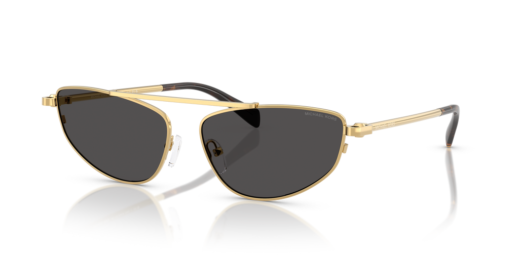 Gafas de Sol Michael Kors Buenos Aires MK1164 Amarillo oro brillante y Gris Oscuro Sólido