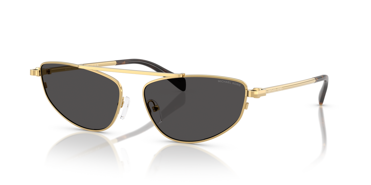 Gafas de Sol Michael Kors Buenos Aires MK1164 Amarillo oro brillante y Gris Oscuro Sólido