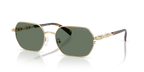 Gafas de Sol Michael Kors Saint Martin MK1165 Oro claro brillante y Verde Sólido