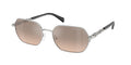 Gafas de Sol Michael Kors Saint Martin MK1165 Plateado Brillante y Caqui plateado degradado