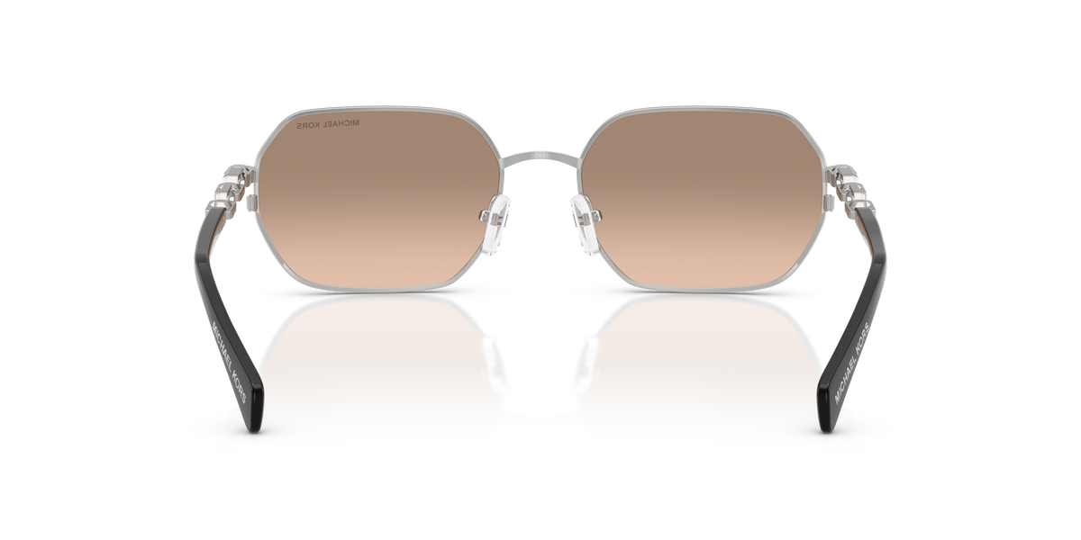 Gafas de Sol Michael Kors Saint Martin MK1165 Plateado Brillante y Caqui plateado degradado