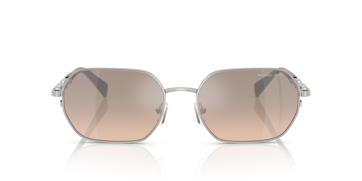 Gafas de Sol Michael Kors Saint Martin MK1165 Plateado Brillante y Caqui plateado degradado