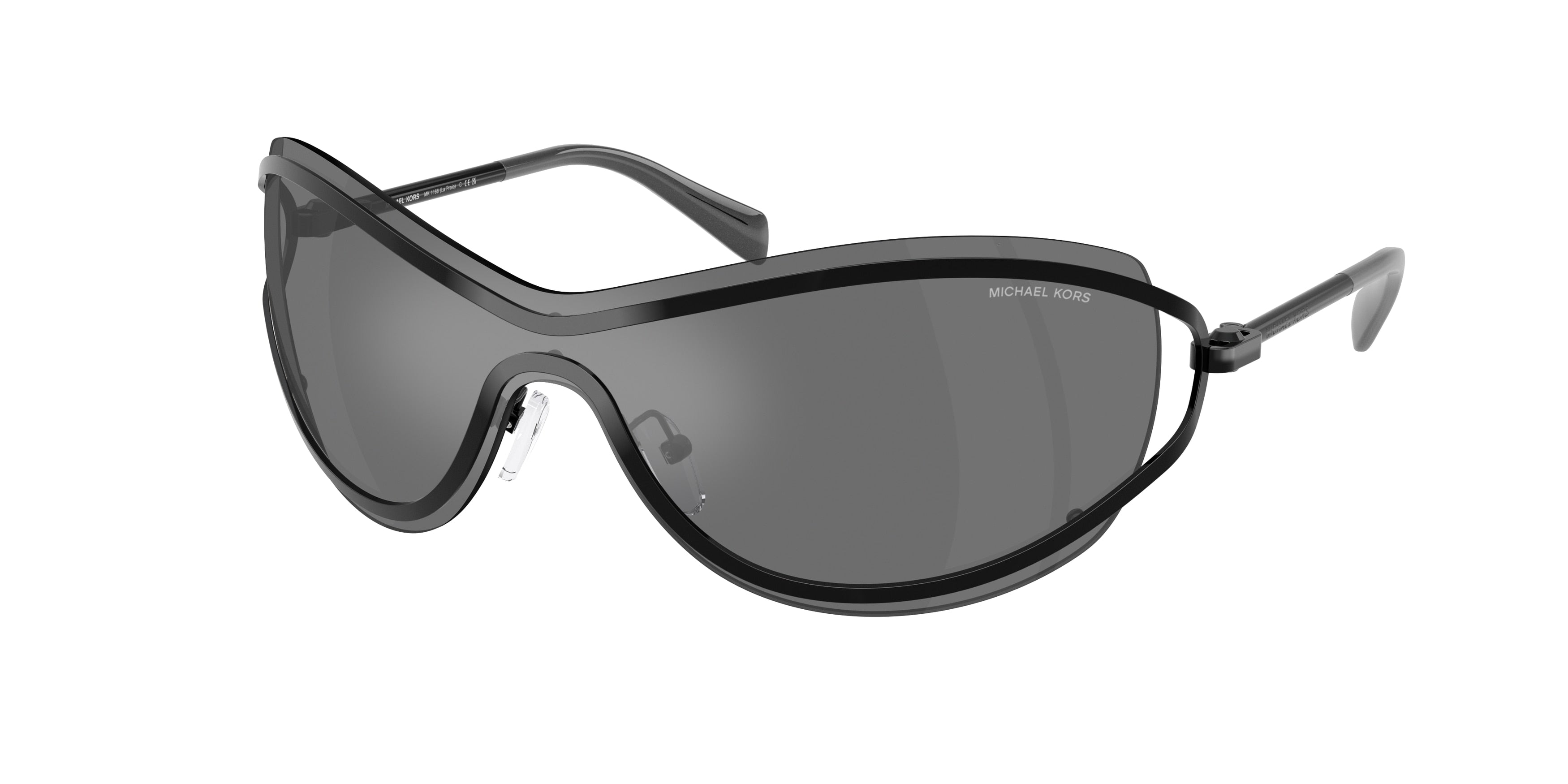 Gafas de Sol Michael Kors La Praia MK1166 Negro Brillante y Negro Espejado