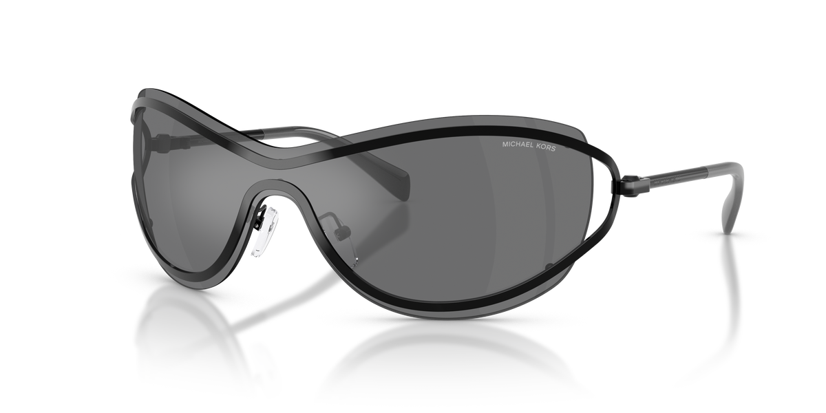 Gafas de Sol Michael Kors La Praia MK1166 Negro Brillante y Negro Espejado