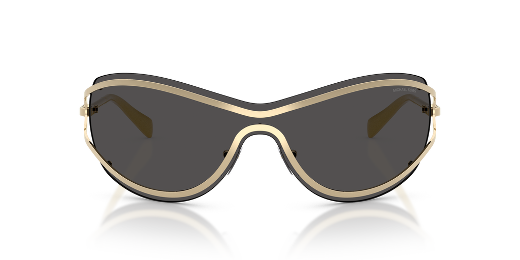 Gafas de Sol Michael Kors La Praia MK1166 Oro claro brillante y Gris Oscuro Sólido