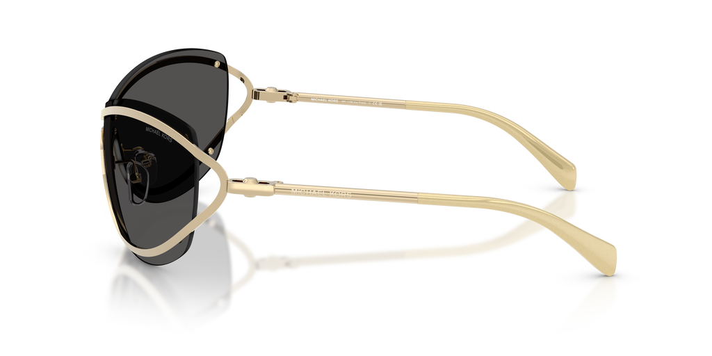 Gafas de Sol Michael Kors La Praia MK1166 Oro claro brillante y Gris Oscuro Sólido