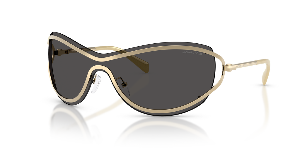 Gafas de Sol Michael Kors La Praia MK1166 Oro claro brillante y Gris Oscuro Sólido