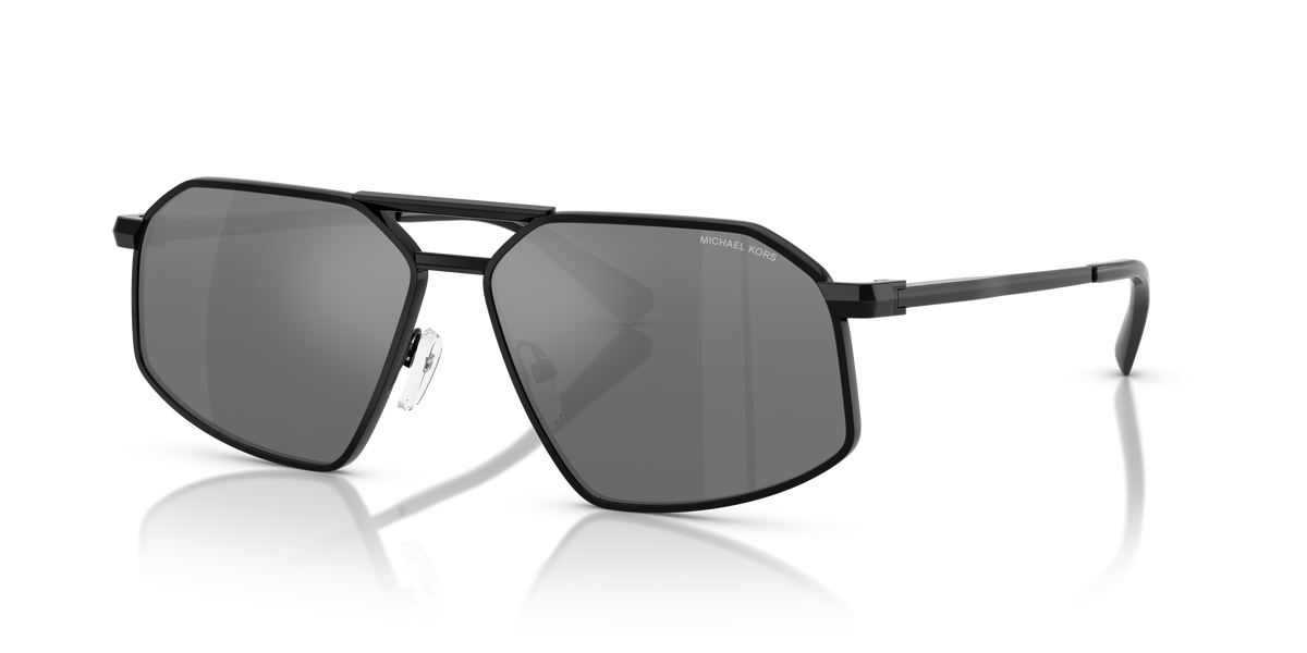 Gafas de Sol Michael Kors Mar Vista MK1167 Negro Brillante y Plateado Flash Degradé