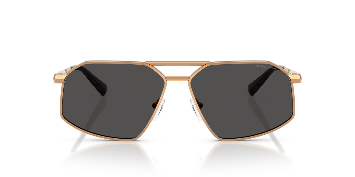 Gafas de Sol Michael Kors Mar Vista MK1167 Dorado beige y Gris Oscuro Sólido