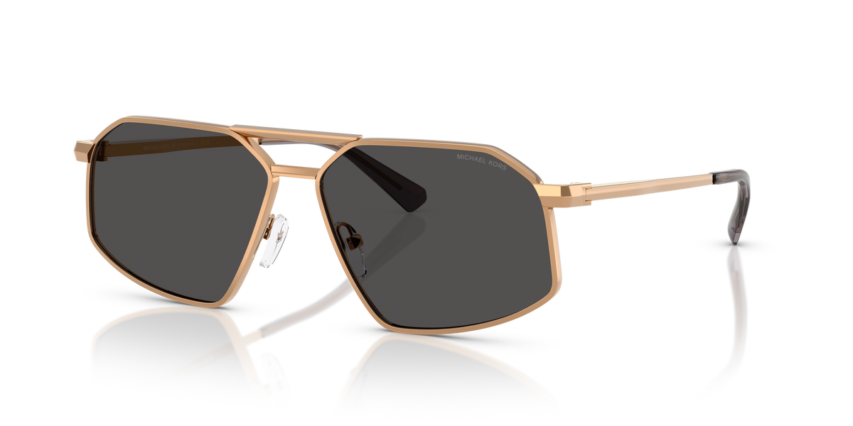 Gafas de Sol Michael Kors Mar Vista MK1167 Dorado beige y Gris Oscuro Sólido