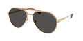 Gafas de Sol Michael Kors Brentwood MK1168 Dorado beige y Gris Oscuro Sólido