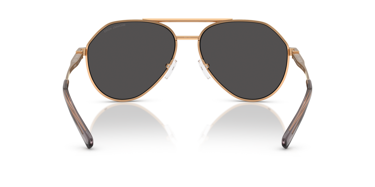 Gafas de Sol Michael Kors Brentwood MK1168 Dorado beige y Gris Oscuro Sólido