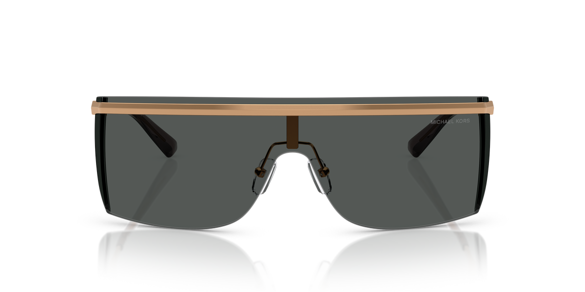 Gafas de Sol Michael Kors Palisades MK1169 Dorado beige y Gris Oscuro Sólido
