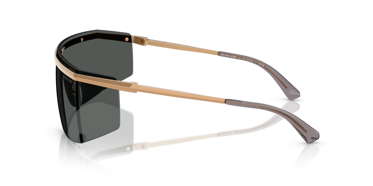 Gafas de Sol Michael Kors Palisades MK1169 Dorado beige y Gris Oscuro Sólido