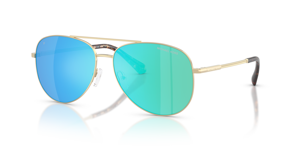 Gafas de Sol Michael Kors Perledo MK1172 Dorado Claro y Azul polarizado