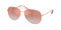 Gafas de Sol Michael Kors Perledo MK1172 Oro Rosa y Rosa Degradé a Rosa Espejado