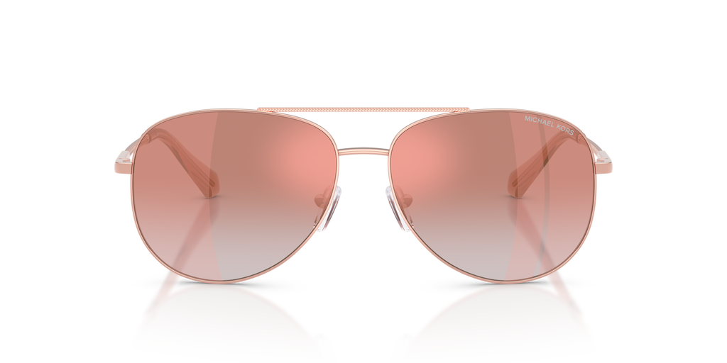 Gafas de Sol Michael Kors Perledo MK1172 Oro Rosa y Rosa Degradé a Rosa Espejado