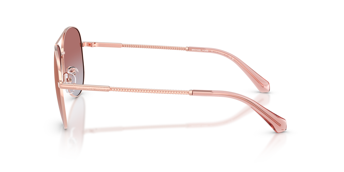 Gafas de Sol Michael Kors Perledo MK1172 Oro Rosa y Rosa Degradé a Rosa Espejado