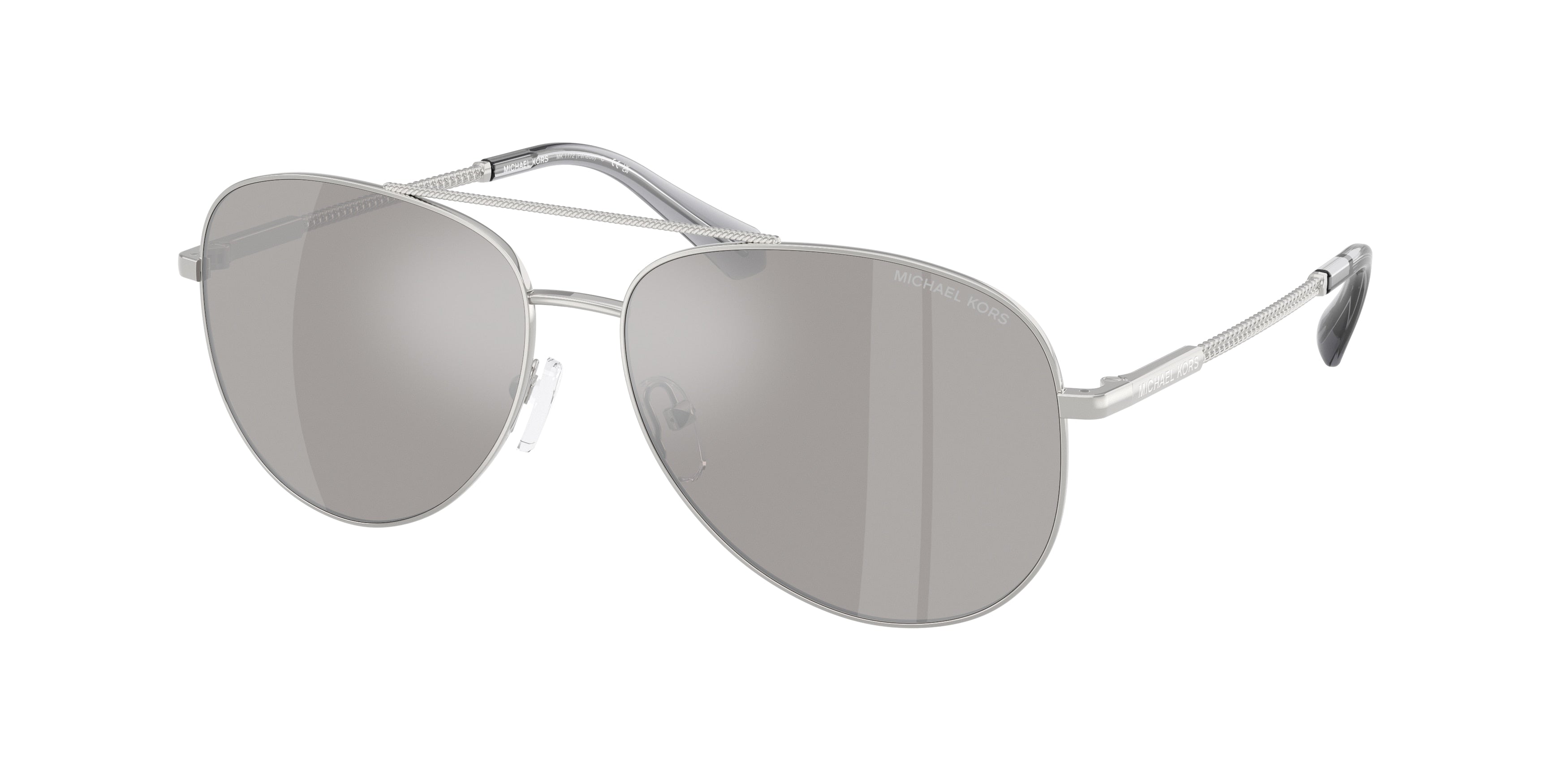 Gafas de Sol Michael Kors Perledo MK1172 Plateado y Plateado Espejado