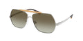 Gafas de Sol Michael Kors Denver MK1173 Plateado Brillante y Verde Degradé